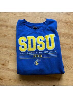 SDSU South Dakota State University Dad Blue Sweatshirt By CI Sport XX-Large 80%